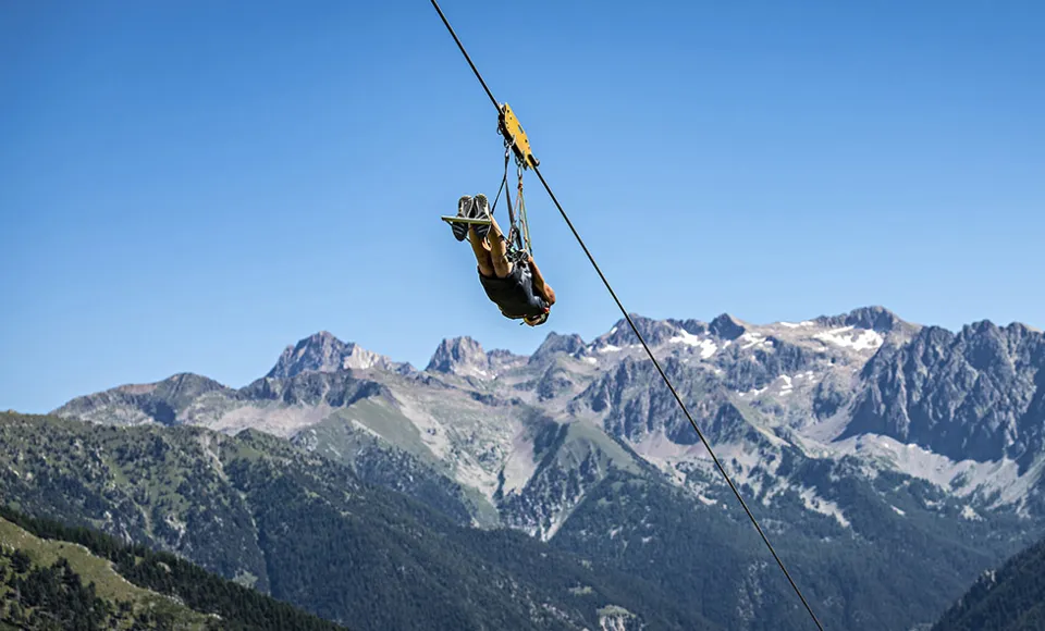 Tyrolienne La Colmiane | Photo Randoxygène