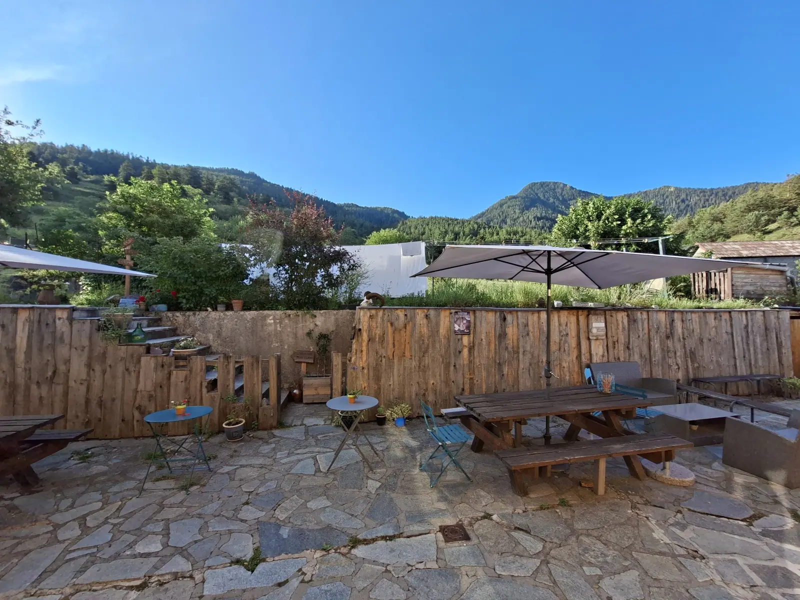 Terrasse parasol