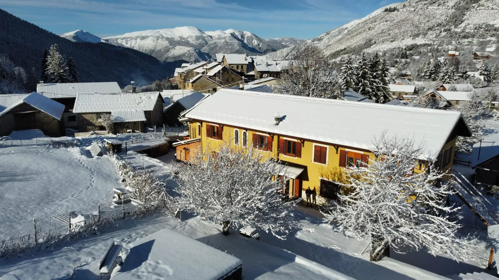 Gite sous la neige